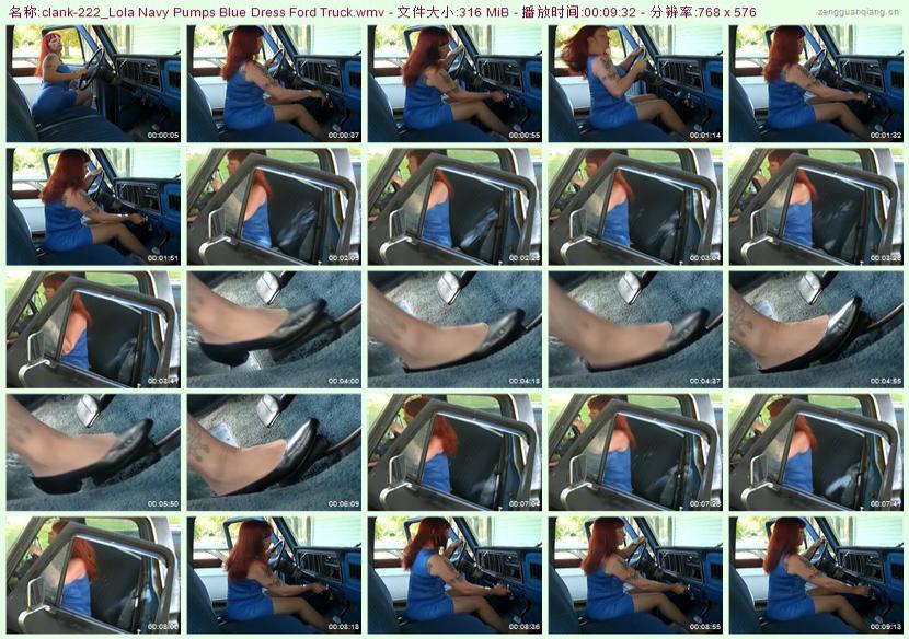 clank-222_Lola Navy Pumps Blue Dress Ford Truck